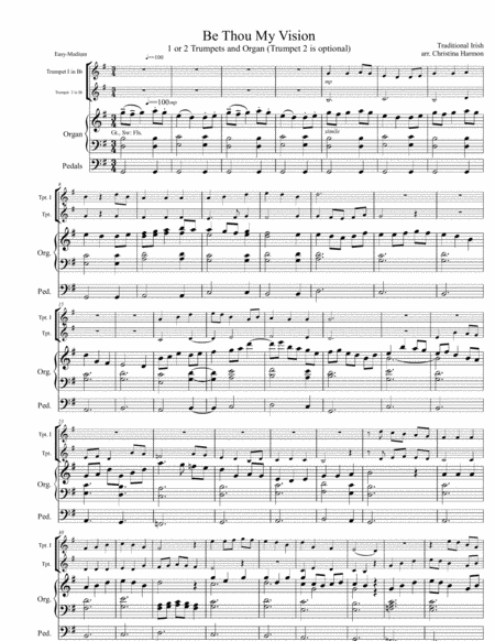 Be Thou My Vision Two Trumpets And Organ Page 2