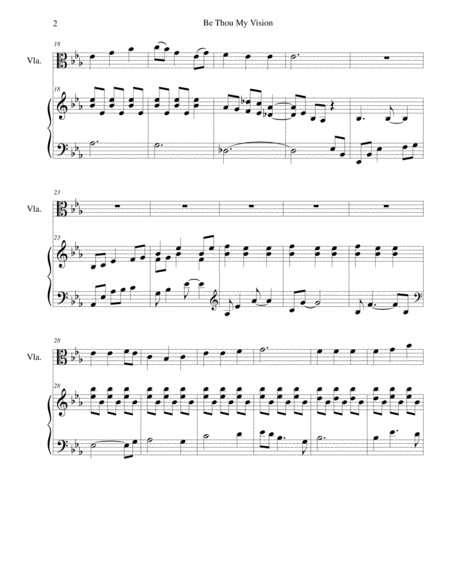 Be Thou My Vision Viola Piano Arr Brenda Portman Page 2