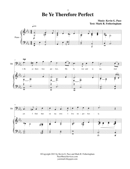 Be Ye Therefore Perfect Satb Choir With Piano Accompaniment Page 2