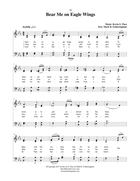 Bear Me On Eagle Wings An Original Hymn For Satb Voices Page 2