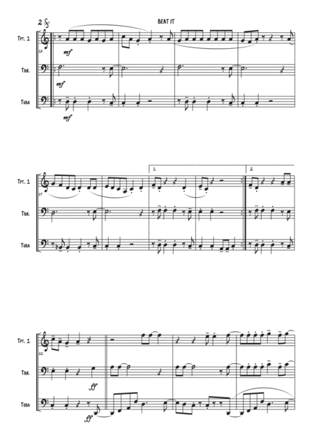 Beat It Brass Trio Page 2