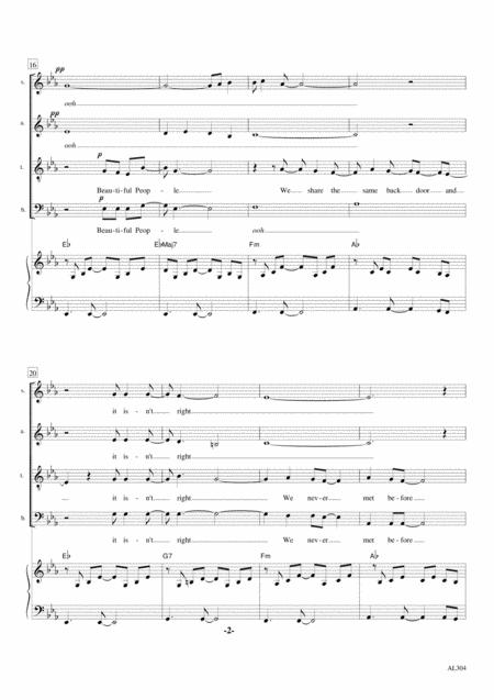 Beautiful People Satb Piano Page 2