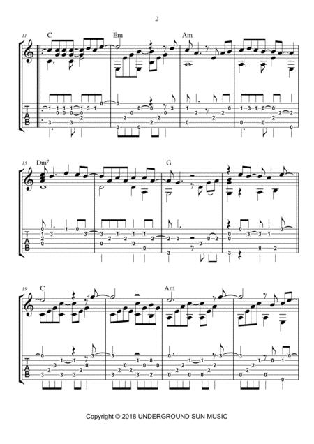 Because I Love You Fingerstyle Guitar Page 2