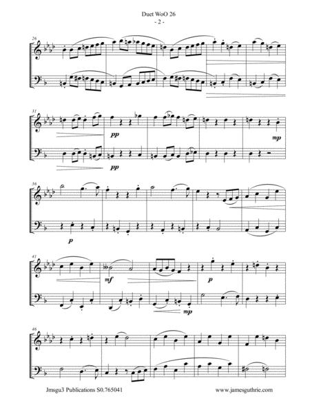 Beethoven Duet Woo 26 For Oboe D Amore Bassoon Page 2