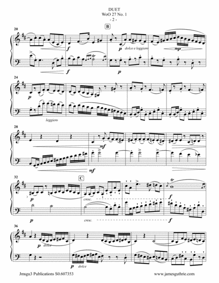 Beethoven Duet Woo 27 No 1 For Baritone Horn Cello Page 2