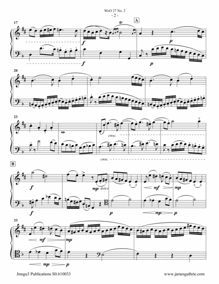 Beethoven Duet Woo 27 No 2 For Baritone Sax Cello Page 2