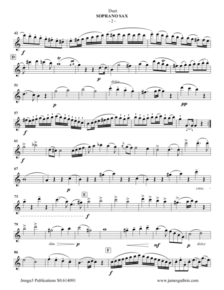 Beethoven Duet Woo 27 No 3 For Soprano Sax Cello Page 2