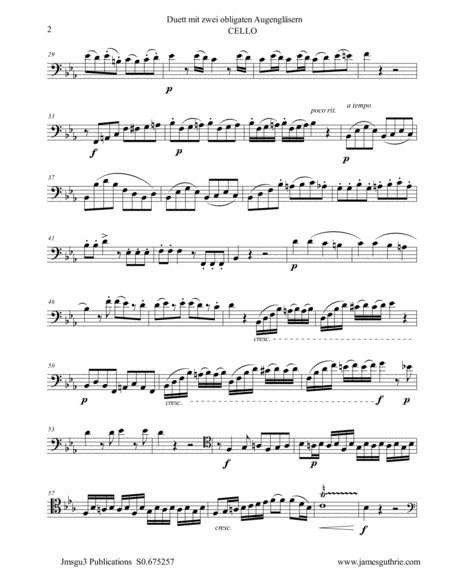 Beethoven Duet Woo 32 For Baritone Sax Cello Page 2