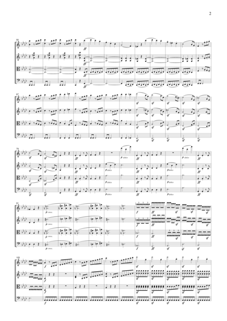 Beethoven Egmont Overture For String Quartet Cb004 Page 2