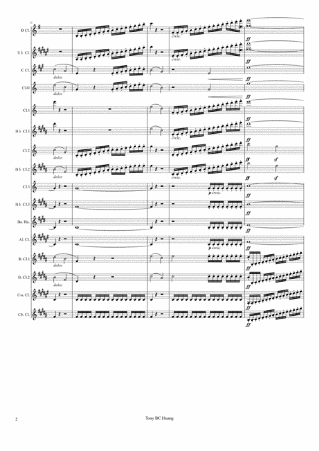 Beethoven Symphony No 7 For Clarinet Choir Page 2