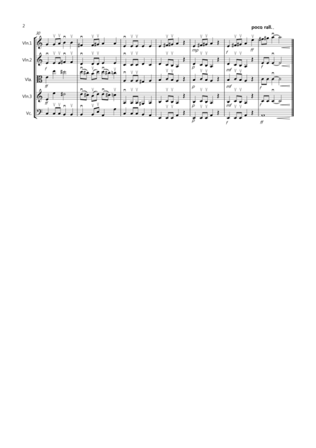Beethoven Symphony No 7 Slow Movement For String Quartet Page 2