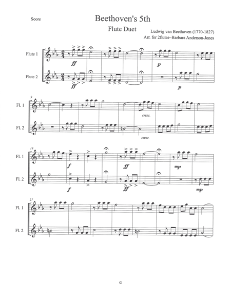 Beethovens 5th Flute Duet Page 2