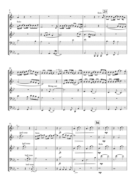 Believe From Polar Express Brass Quintet Page 2