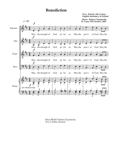 Benediction For Satb A Cappella Choir Page 2