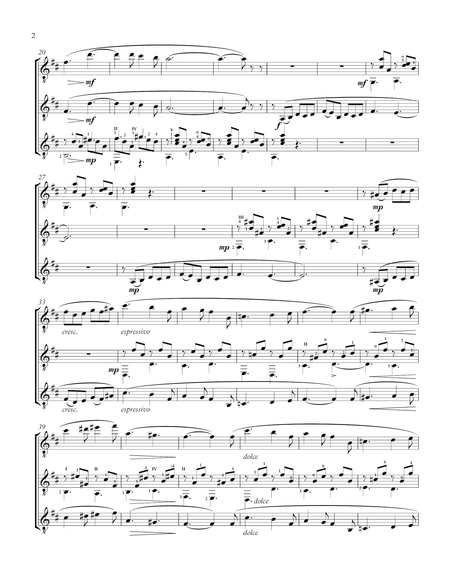 Berceuse Guitar Trio Score And Parts Page 2