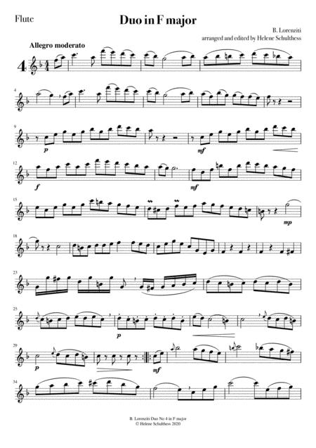 Bernard Lorenziti Duo No 4 In F Major For Flute And Violin Page 2