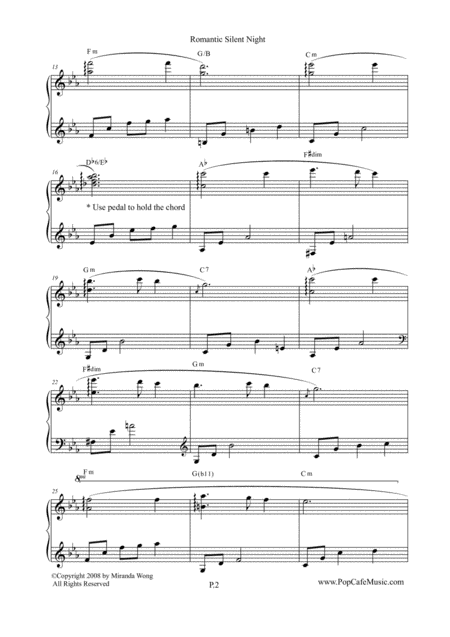 Best Christmas Music Collection In C Key 6 Touching Piano Arrangement Page 2