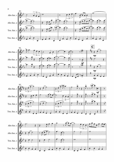 Beyond The Sea By Bobby Darin Saxophone Quartet Aatt Page 2