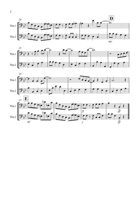 Beyond The Sea For Trombone Duet Page 2