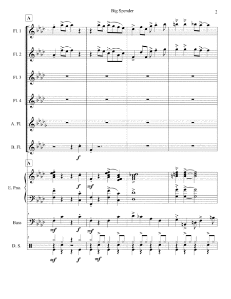 Big Spender Flute Choir Page 2