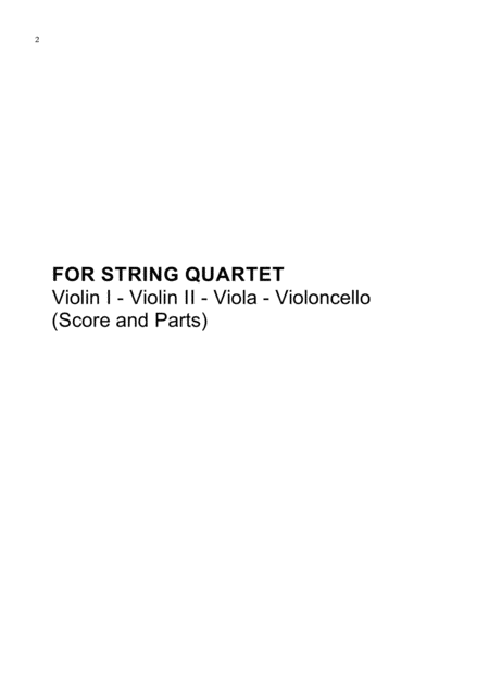 Billie Jean Michael Jackson String Quartet Score And Parts Page 2