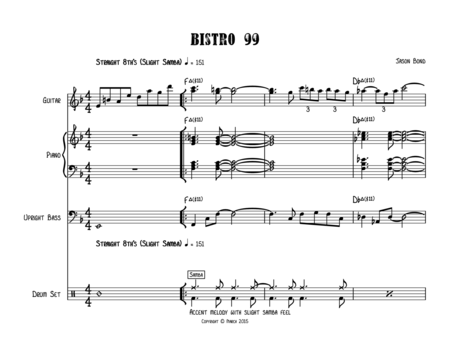 Bistro 99 Contemporary Jazz Modal Study Page 2