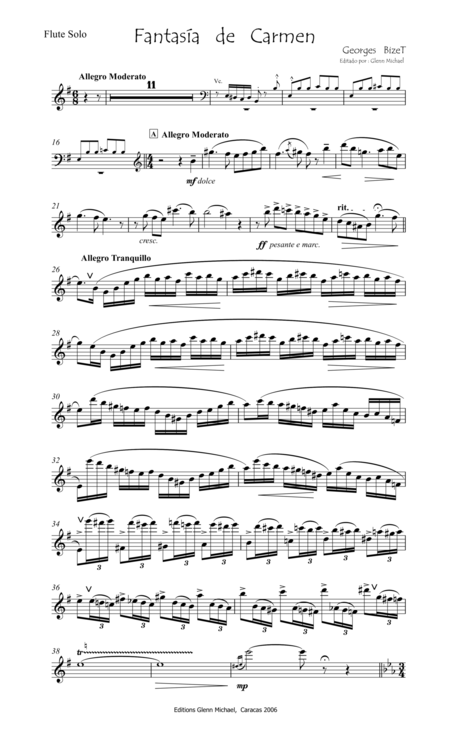 Bizet Carmen Fantasy For Flute Page 2