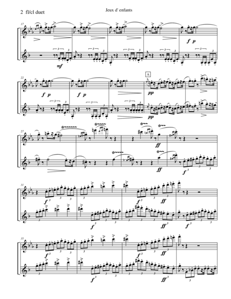 Bizet Childrens Games For Flute And Clarinet Duet Page 2