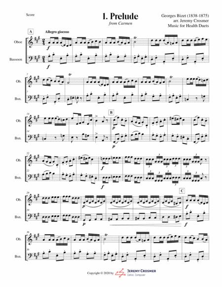 Bizet Prelude Habanera And Toreador From Carmen Music For Health Duet Oboe Bassoon Page 2