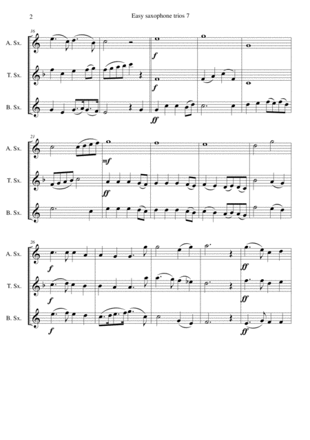 Blow Away The Morning Dew For Saxophone Trio Page 2