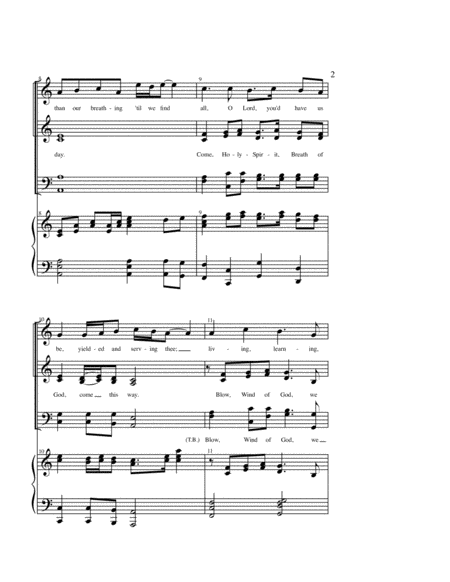 Blow Wind Of God Choral Anthem Satb Page 2