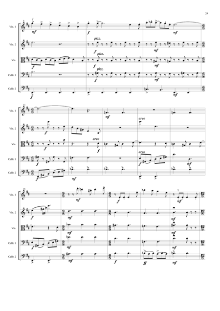 Blue Boar Blue For String Quintet Page 2