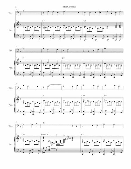 Blue Christmas Trombone Solo And Piano Page 2