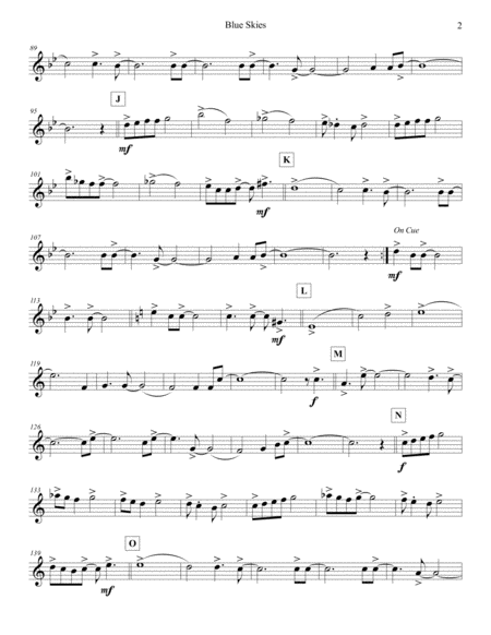 Blue Skies Alto Flute Page 2