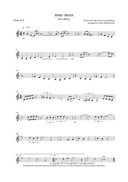 Blue Skies Woodwind Quintet Page 2