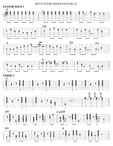 Blue Suede Shoes Guitar Tab Page 2