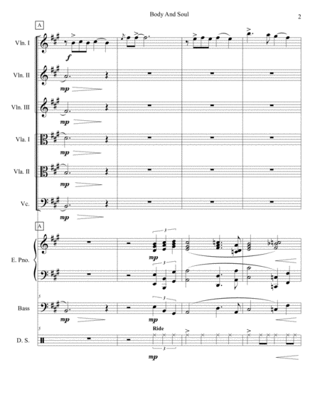 Body And Soul String Sextet Page 2