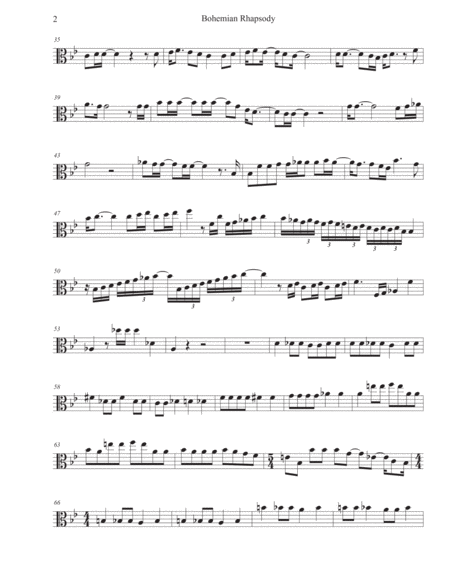 Bohemian Rhapsody Original Key Viola Page 2
