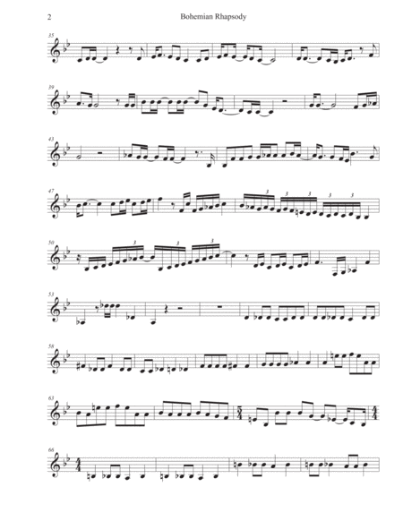 Bohemian Rhapsody Original Key Violin Page 2