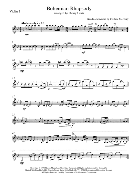 Bohemian Rhapsody String Quartet For String Quartet Page 2