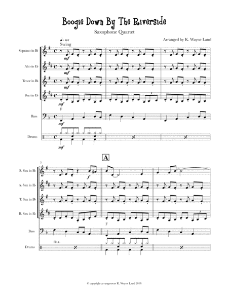 Boogie Down By The Riverside Sax Quartet Page 2