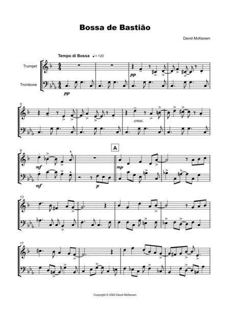 Bossa De Bastio For Trumpet And Trombone Duet Page 2