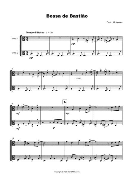 Bossa De Bastio For Viola Duet Page 2