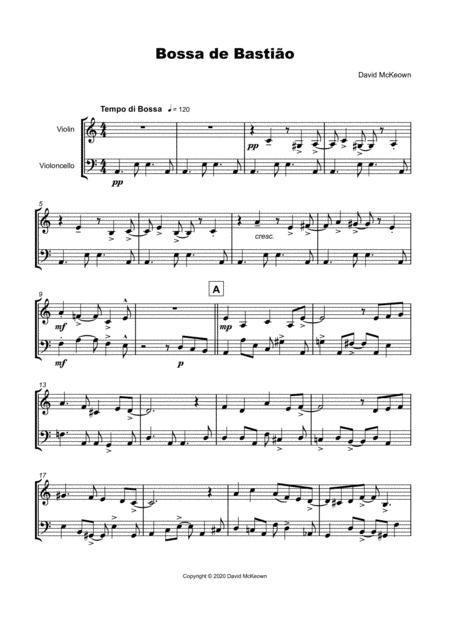 Bossa De Bastio For Violin And Cello Duet Page 2