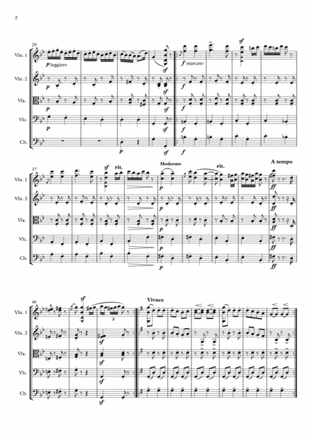 Brahms Hungarian Dance No 5 For String Orchestra Page 2