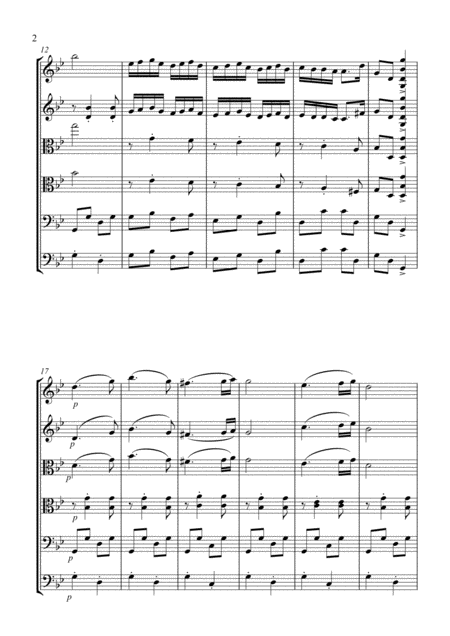 Brahms Hungarian Dance No 5 For String Sextet Score And Parts Page 2