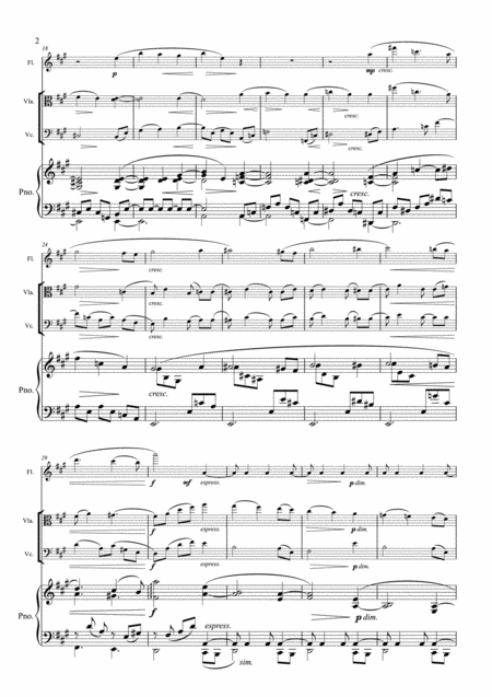 Brahms Intermezzo Op 118 No 2 Flute Viola Cello Piano Piano Quartet Page 2