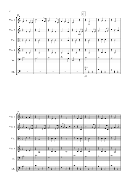 Brahms Lullaby For String Orchestra Page 2