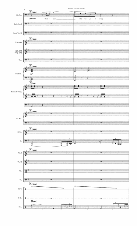 Brand New Love Affair Parts 1 2 Chicago Complete Score Page 2