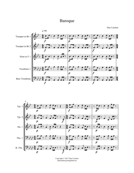 Brass Quintet Baroque Page 2